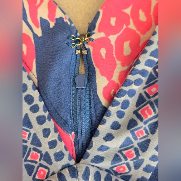 NWT Lilly Pulitzer Taryn Blue Haven Little Flamenco Engineered Maxi Dress - Picture 5 of 6